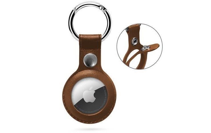 Epico AirTag Leather case with Epico logo