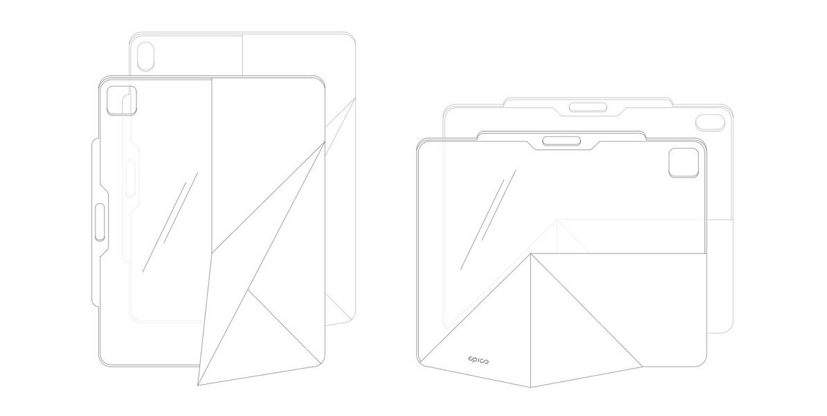 Tablethülle Epico Clear Flip Case 