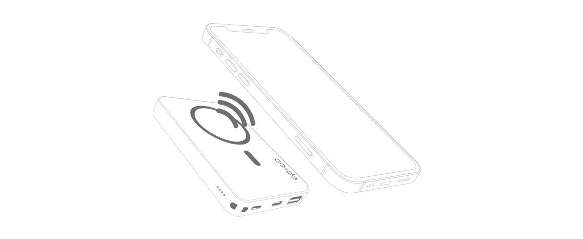 Epico 5000mAh Magnetic Wireless Powerbank