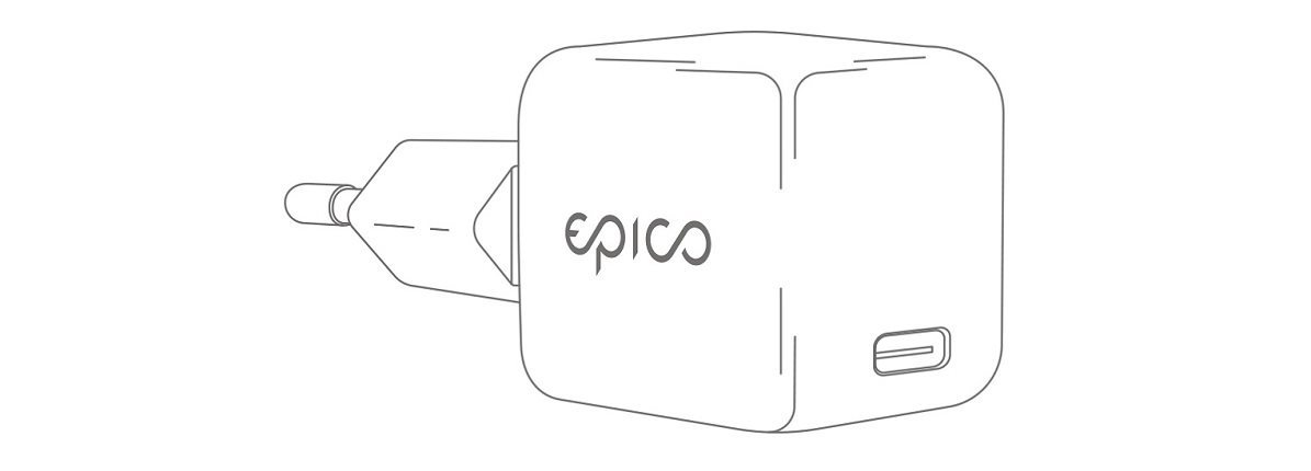 Epico 30W GaN mains charger