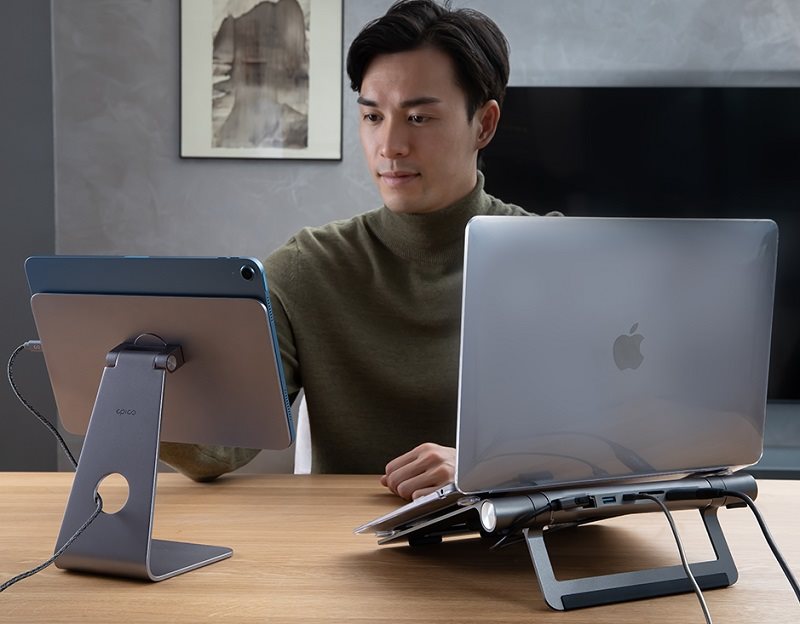 Stojan na notebook Epico 8in1 Hub Stojan na notebook Epico 8in1 Hub