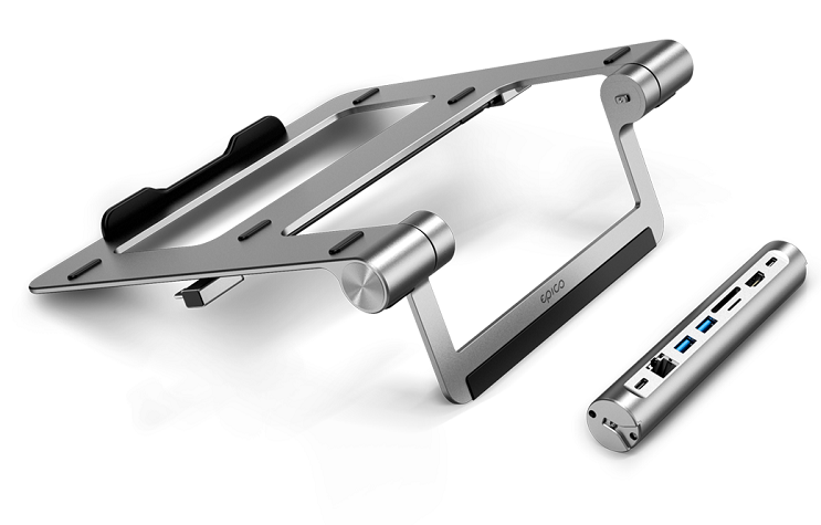 Stojan na notebook Epico 8in1 Hub Stojan na notebook Epico 8in1 Hub
