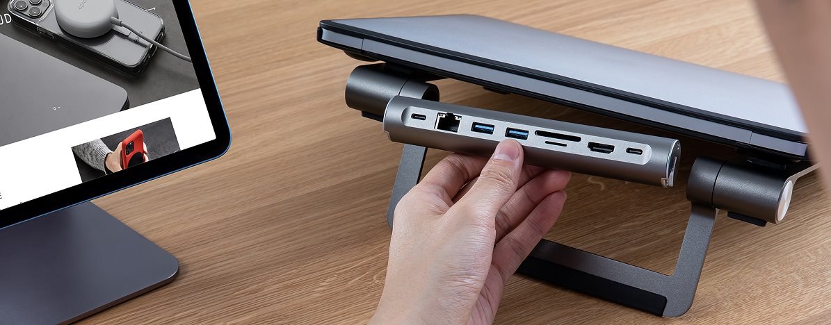Stojan na notebook Epico 8in1 Hub Stojan na notebook Epico 8in1 Hub