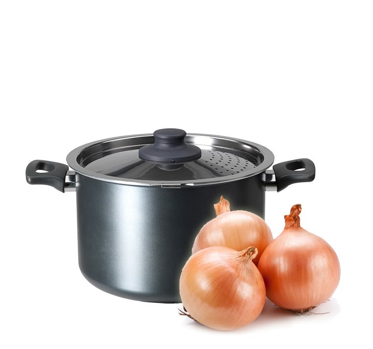Pot and onion