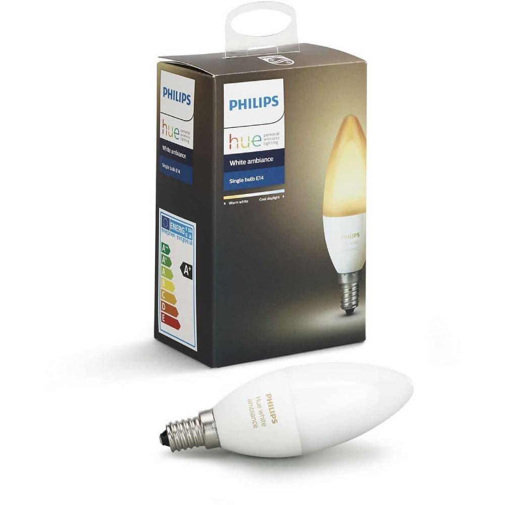LED žárovka Philips Hue White Ambiance 6 W s paticí E14, 1 ks v balení