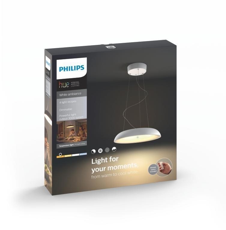 Designové stropní světlo Philips Hue Amaze 40233/31/P6 s příkonem 39 W, bílé provedení