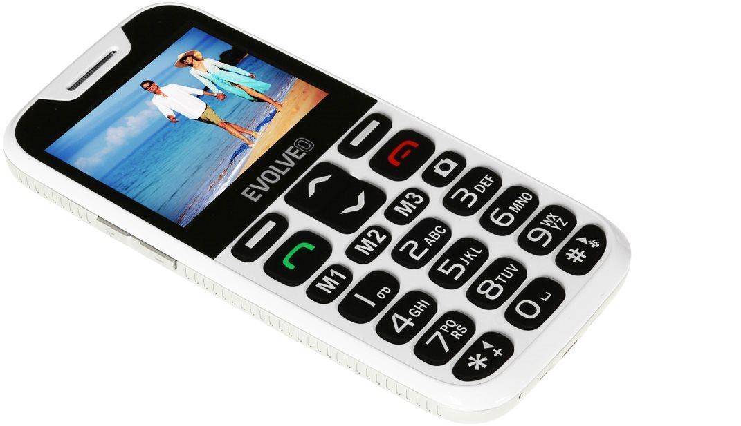 Stvořen s důrazem na jednoduchost Mobilní telefon EVOLVEO EasyPhone XD v bílém provedení - jednoduché ovládání