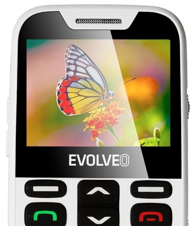 Hands-free usnadňuje hovory Mobilní telefon EVOLVEO EasyPhone XD v bílém provedení - hands-free