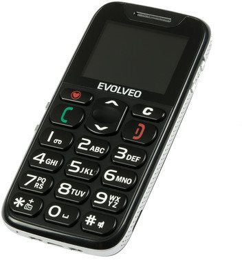 Stvořen s důrazem na jednoduché ovládání Mobilní telefon EVOLVEO EasyPhone v černém provedení - jednoduché ovládání