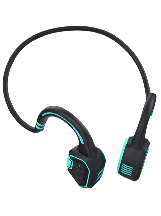 EVOLVEO BoneSwim MP3 16 GB drahtloser Knochenschall-Kopfhörer, blau
