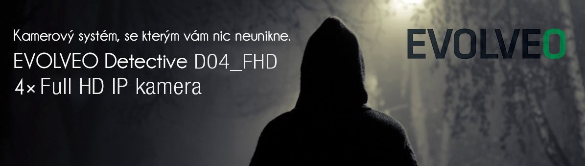 EVOLVEO Detective D04_FHD NVR systém pro sledování a záznam obrazu z 4 kamer