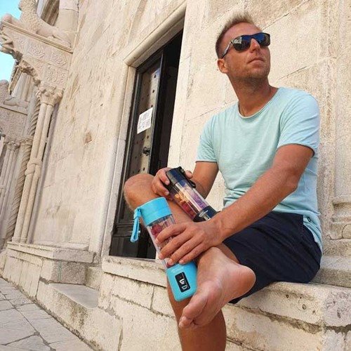 Prenosný mixér FitStream E1 modrý