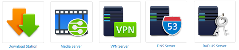 VPN-Unterstützung, RADIUS-Server und andere Optionen