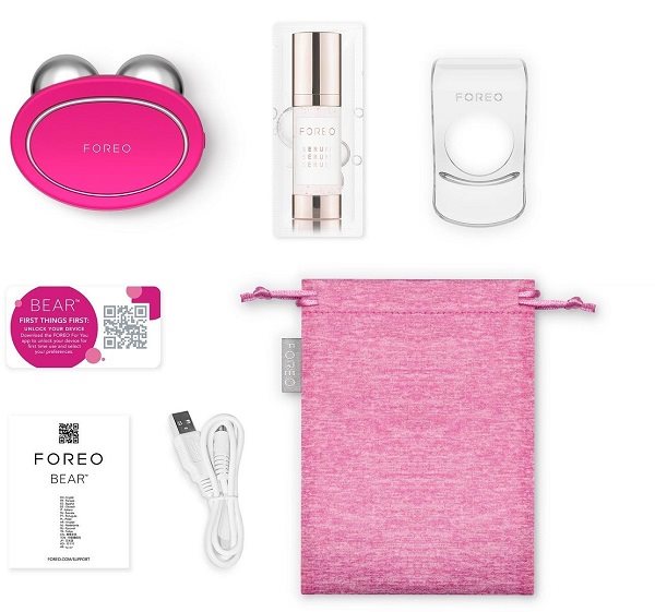 Čisticí kartáček na pleť FOREO BEAR Fuchsia