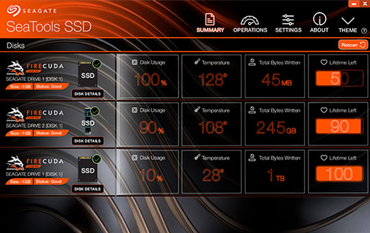 SSD disk Seagate FireCuda 520