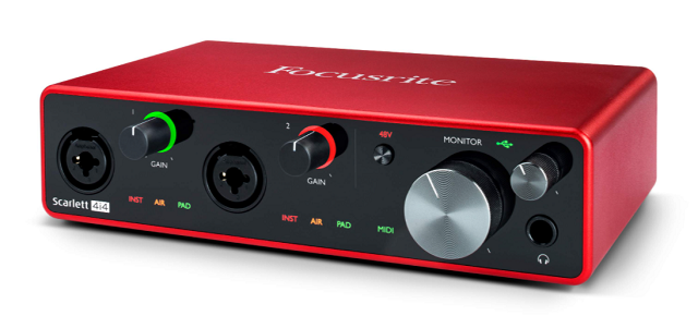 Externá zvuková karta Focusrite Scarlett 4i4 3rd Gen