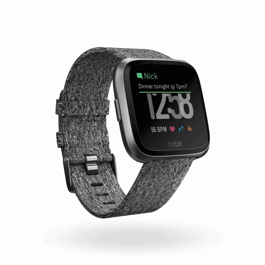 Fitbit Versa (NFC) - Kohle gewebt Fitbit Versa (NFC) - Charcoal Woven