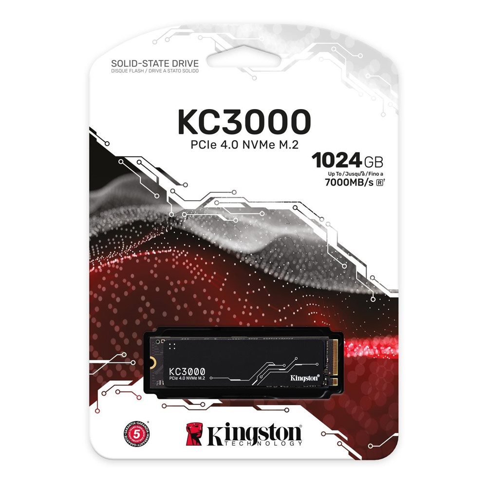 SSD disk Kingston KC3000 NVMe 1TB M.2