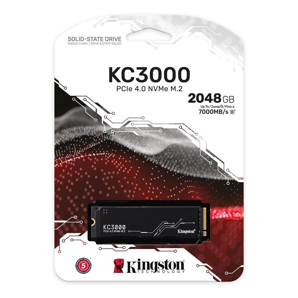  SSD disk Kingston KC3000 NVMe 2TB M.2 