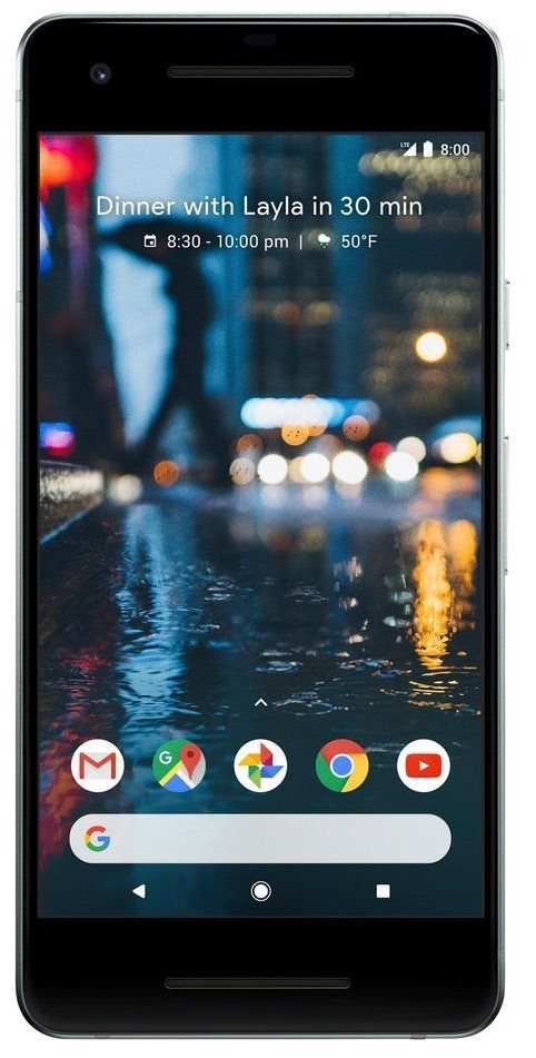 Google Pixel 2 čelní strana