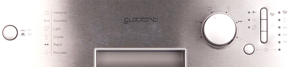 Vestavná myčka GUZZANTI GZ 8701 Ovládací panel