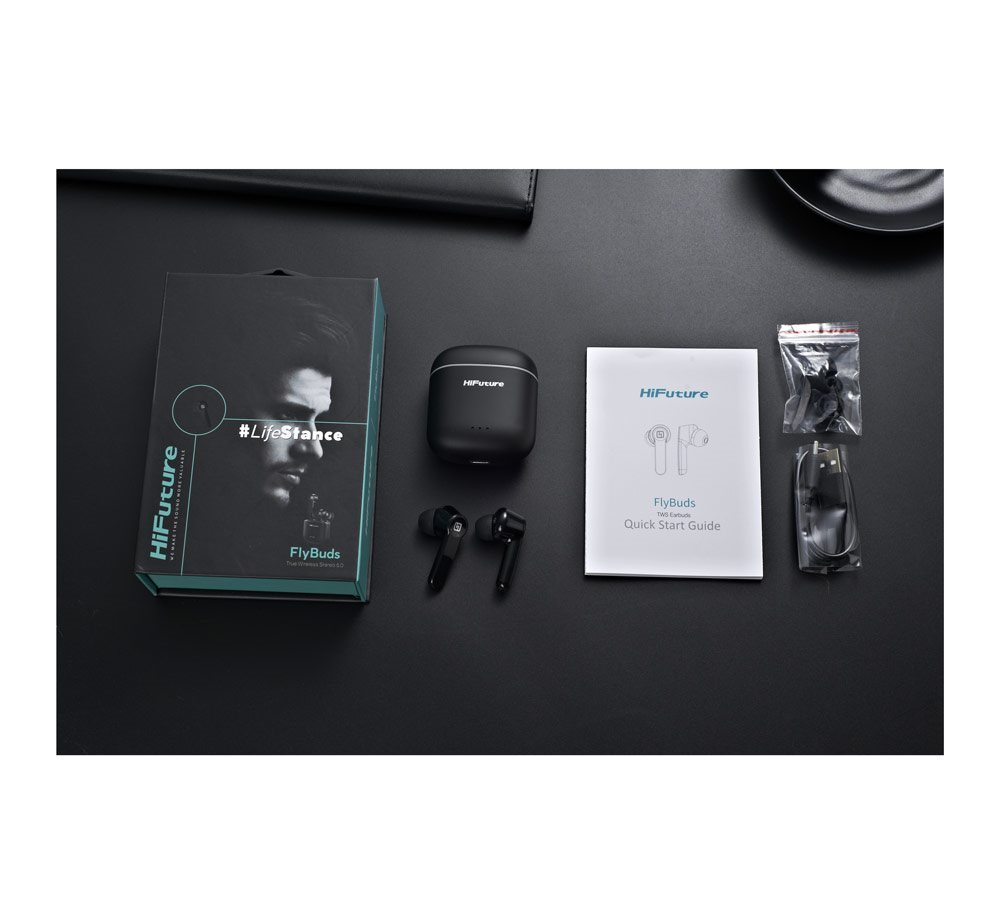 HiFuture FlyBuds Schwarz Kabellose Kopfhörer