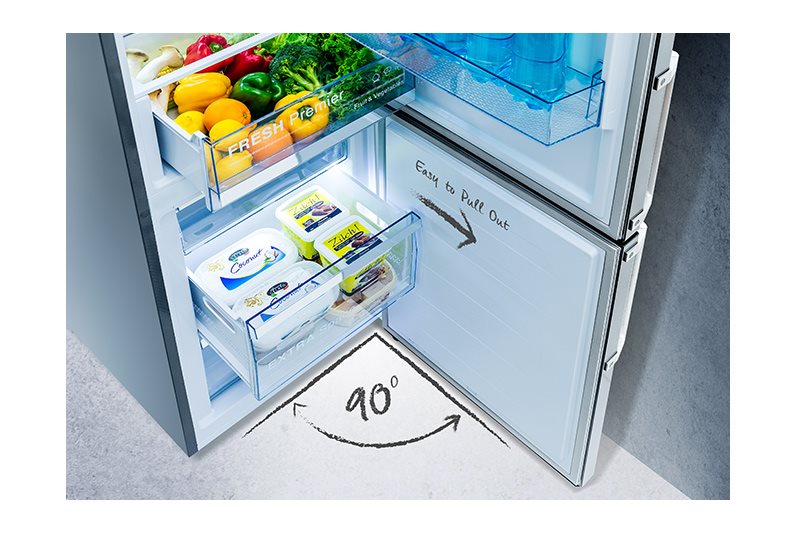 HISENSE RB371N4EC2 90° otevírání dveří