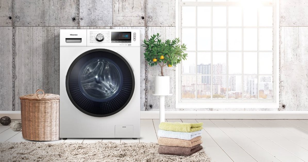 HISENSE WDBL1014V Jednoduché a úsporné pranie a sušenie bielizne