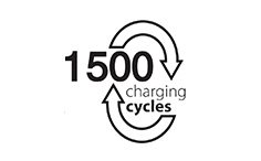 1500 nabíjecích cyklů