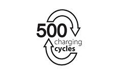 500 charging cycles