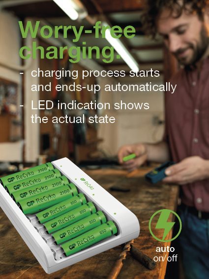 Battery Charger GP Eco E811
