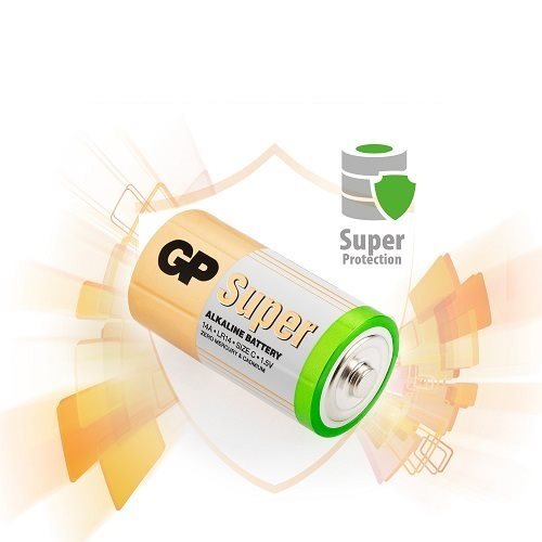 GP Alkaline Battery GP Super C (LR14), 4pcs