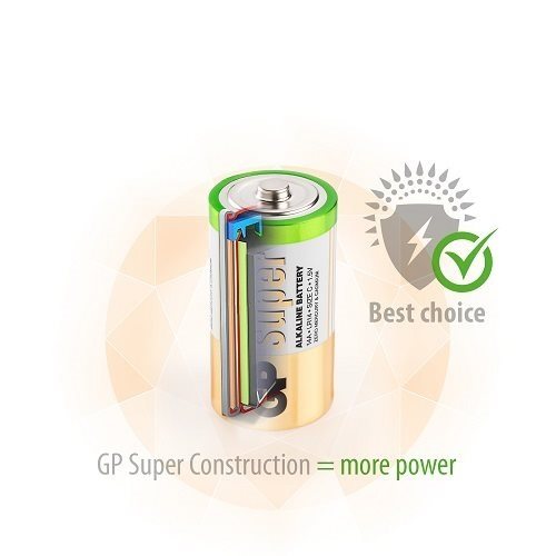 GP Alkaline Battery GP Super C (LR14), 4pcs