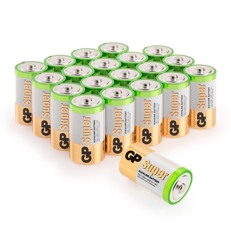GP Alkaline Battery GP Super D (LR20), 4pcs