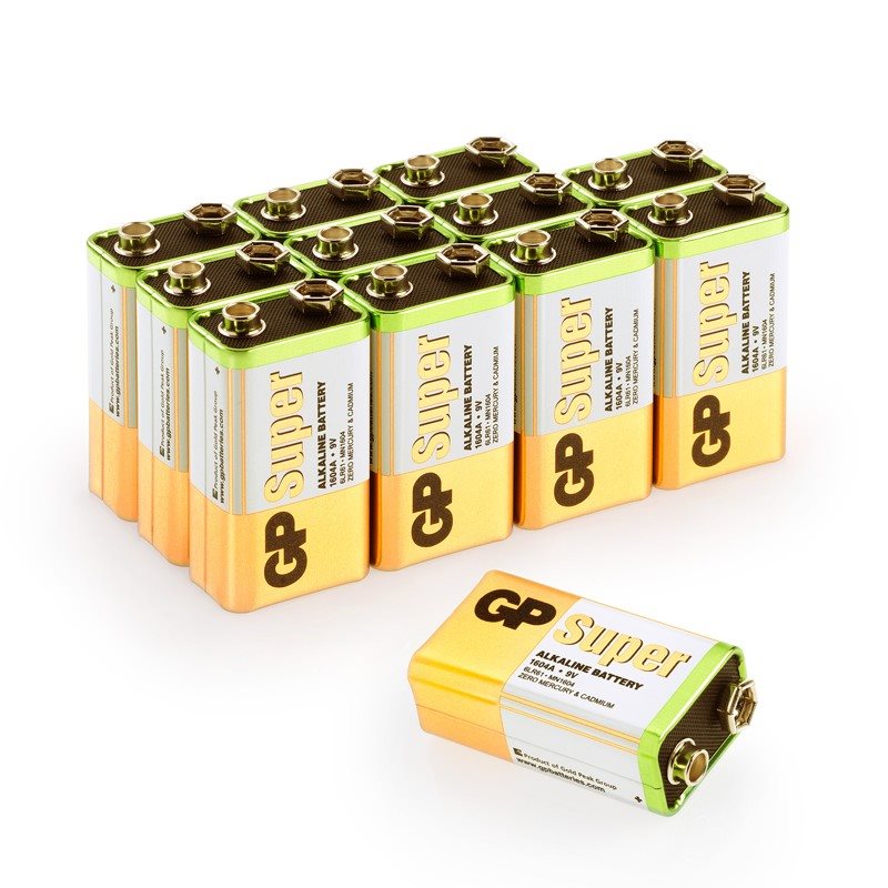 GP Alkaline Battery GP Super 9V (6LF22), 4pcs GP Alkaline Battery GP Super 9V (6LF22), 4pcs