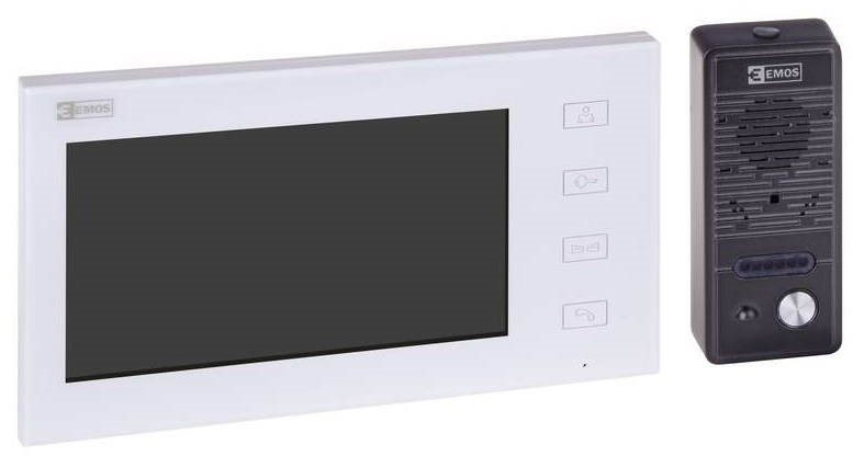 LCD displej a kamerová jednotka videotelefonu EMOS H1016 po vybalení