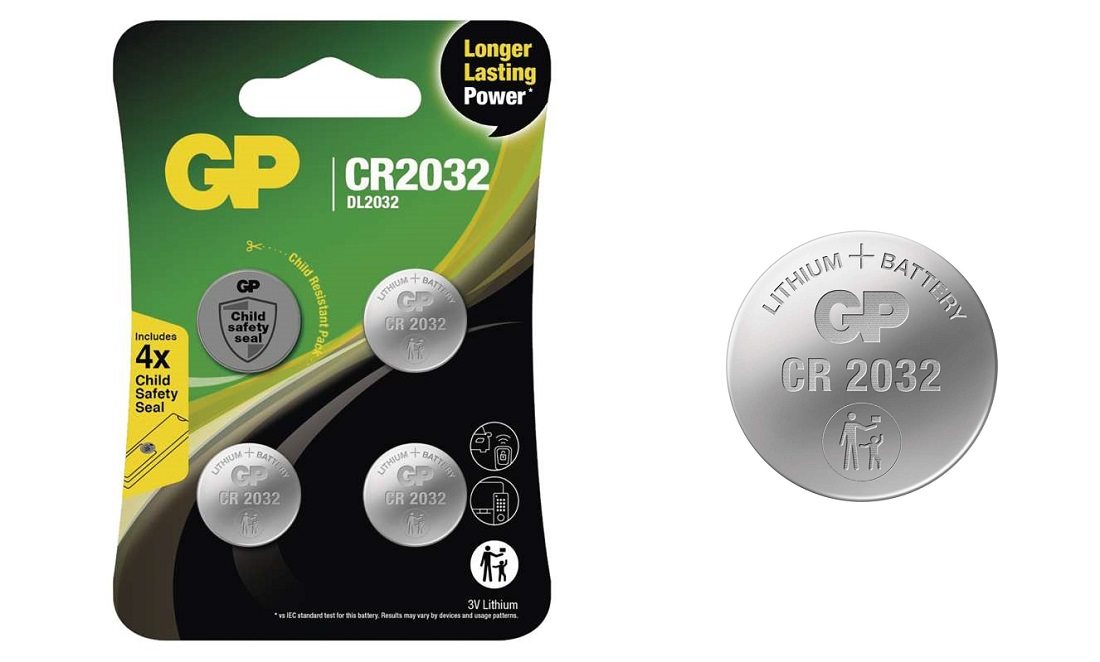 GP Lithium Coin Batteries CR2032