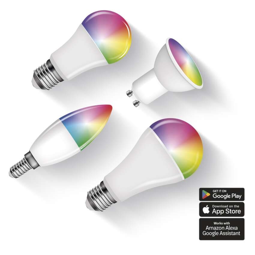 LED žárovka EMOS Chytrá LED žárovka GoSmart svíčka E14 4,8 W (40 W) 470lm RGB stmívatelná Zigbee