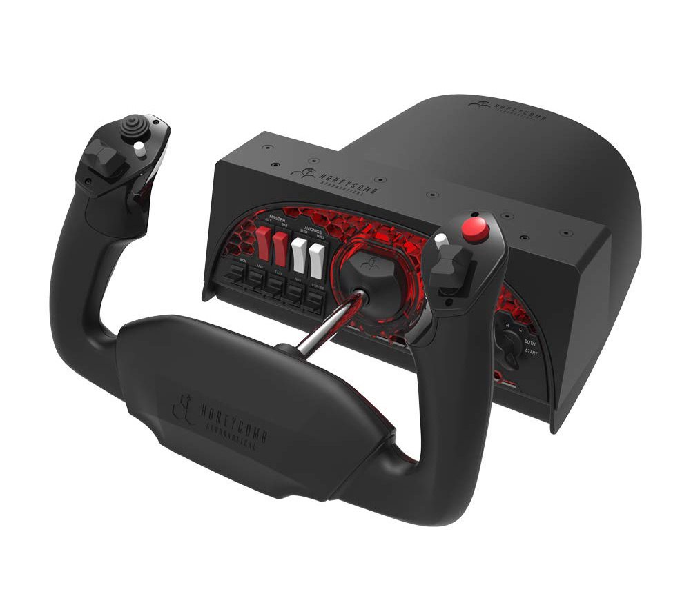 oneycomb Alpha Flight Controls Yoke a Switch Panel