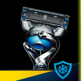 Gillette Fusion Proshield Chill Shaver Chill efekt pro příjemný chladivý pocit
