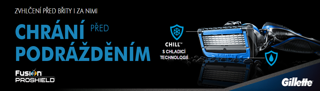 Spare heads for Gillette Fusion Proshield Chill Ochrana před podrážděním