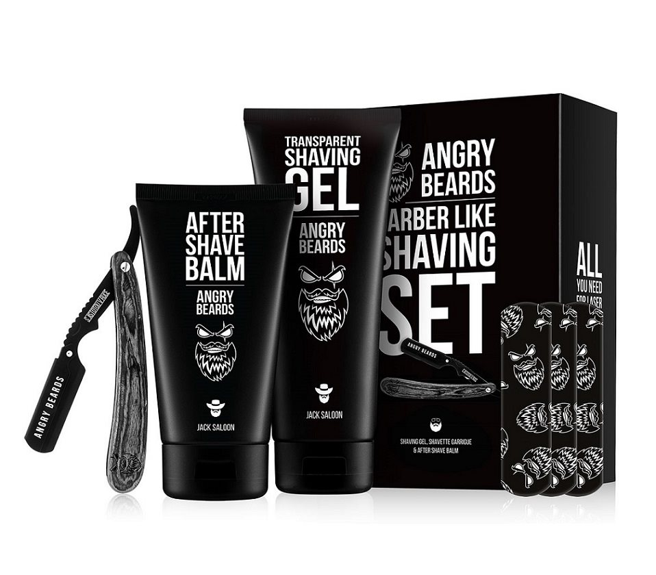 Dárková kosmetická sada ANGRY BEARDS Shavetta Garrigue Set