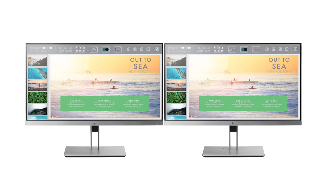 HP EliteDisplay E233 Third frame around the display