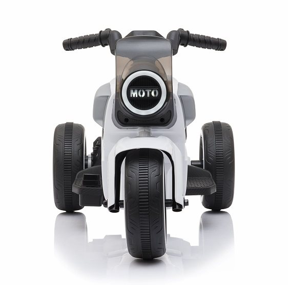 Dětská elektrická motorka STX Elektrická tříkolka bílá pro holky i kluky