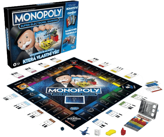 Společenská hra Monopoly Super elektronické bankovnictví 