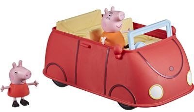 Set figurek a příslušenství Prasátko Peppa Rodinné červené auto