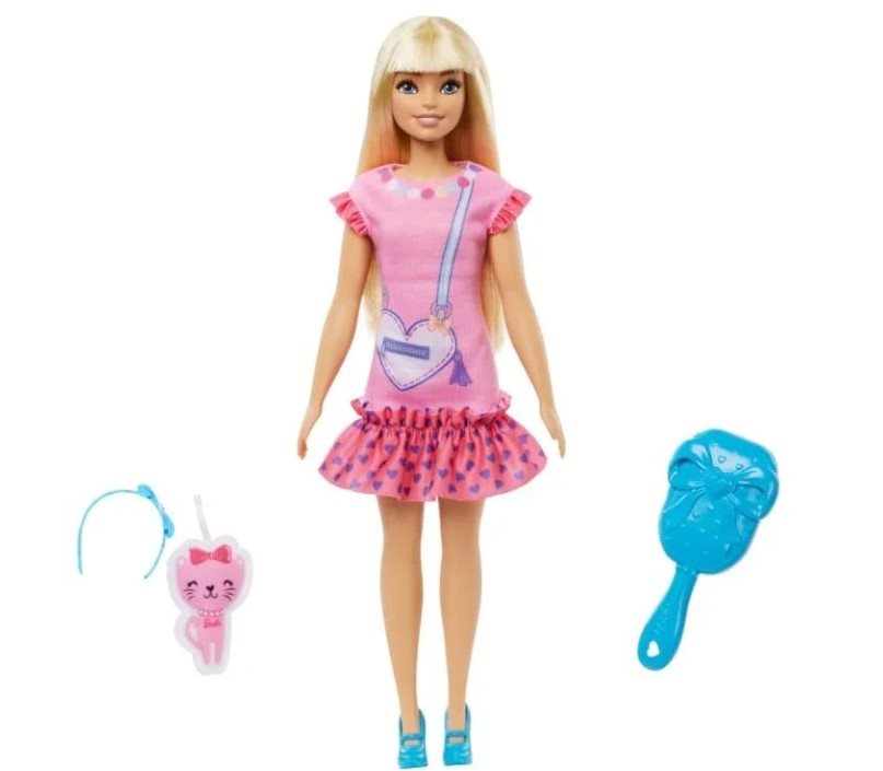 Bábika Barbie Moja Prvá Barbie Bábika - Blondínka S Mačiatkom