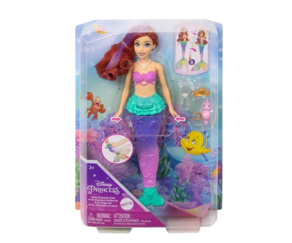 Bábika Disney Princess Plávajúce malá morská víla Ariel
