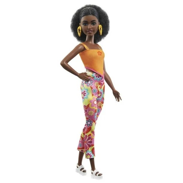 Bábika Barbie Modelka – Kvetinové retro