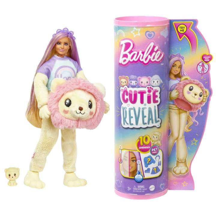 Bábika Barbie Cutie Reveal Barbie pastelová edícia – Lev